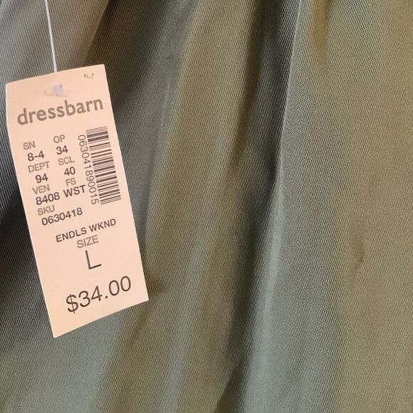 NEW Women’s Westport 1962 Dress Elastic Waist Sz Lg Drawstring Hippie Vibe SOHO - Picture 9 of 10